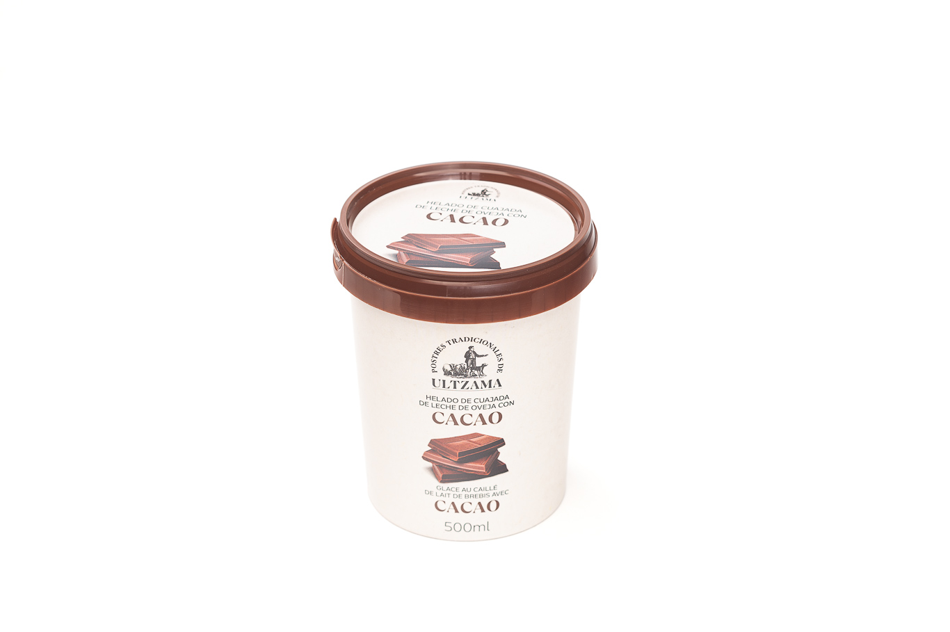 Helado de cuajada con cacao 500ml - Imagen 2
