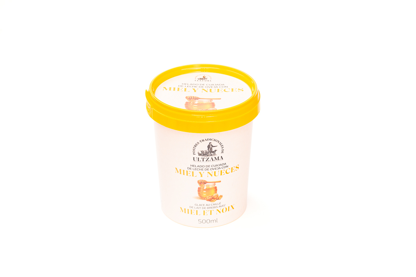 Helado Ultzama cuajada miel y nueces 500 ml